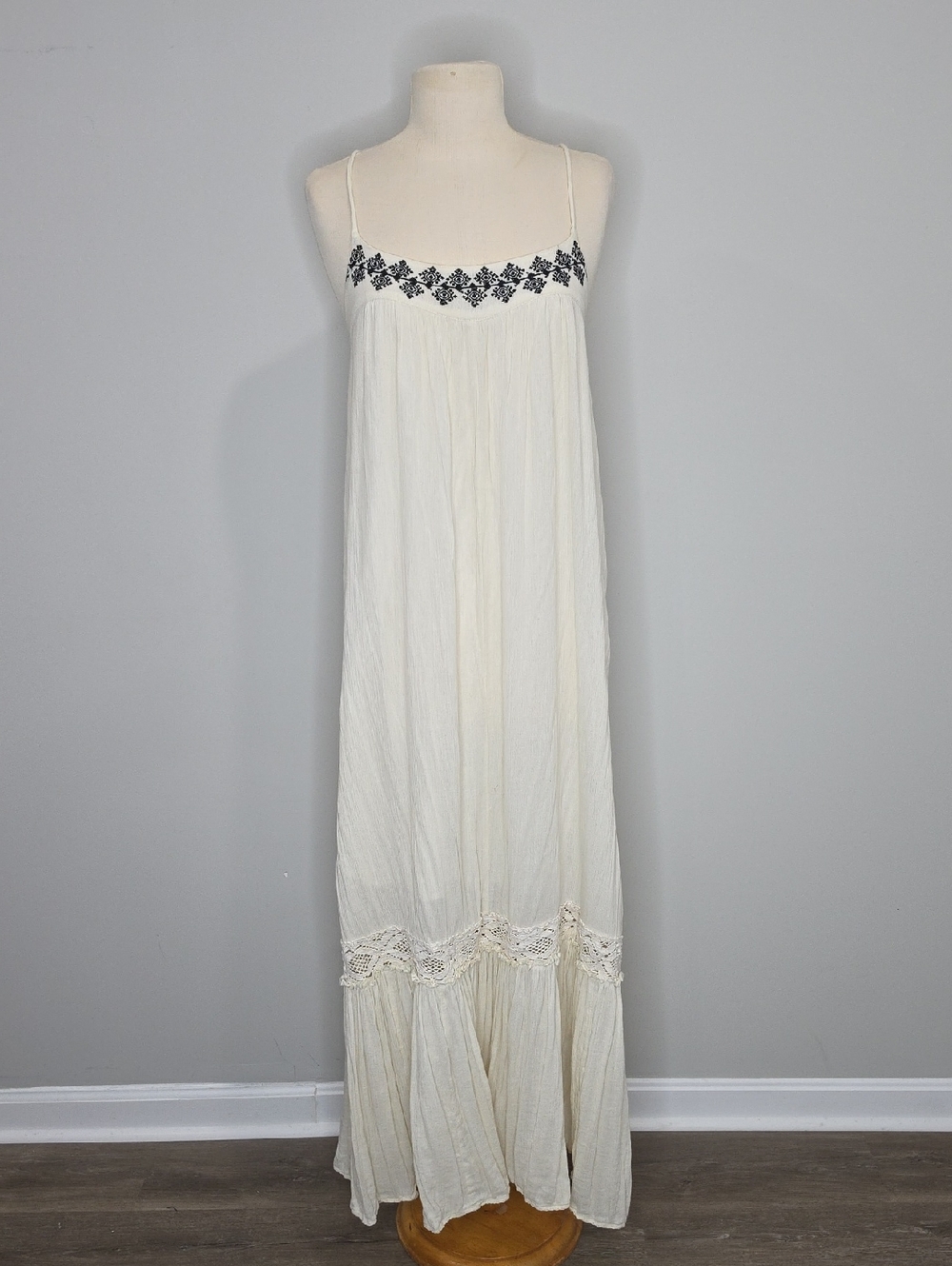 Denim & Supply Ralph Lauren Maxi Dress Off-White/Cream Small Casual Evening
